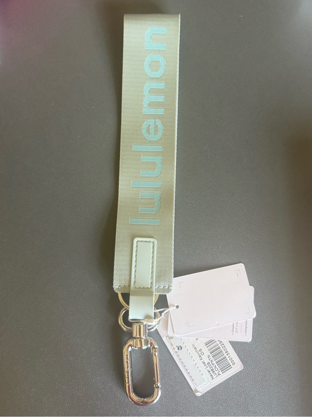 lululemon Neverlost Keychain- Pelican NWT